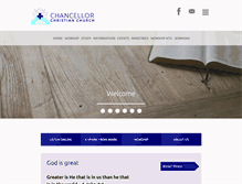 Tablet Screenshot of chancellorchristian.com